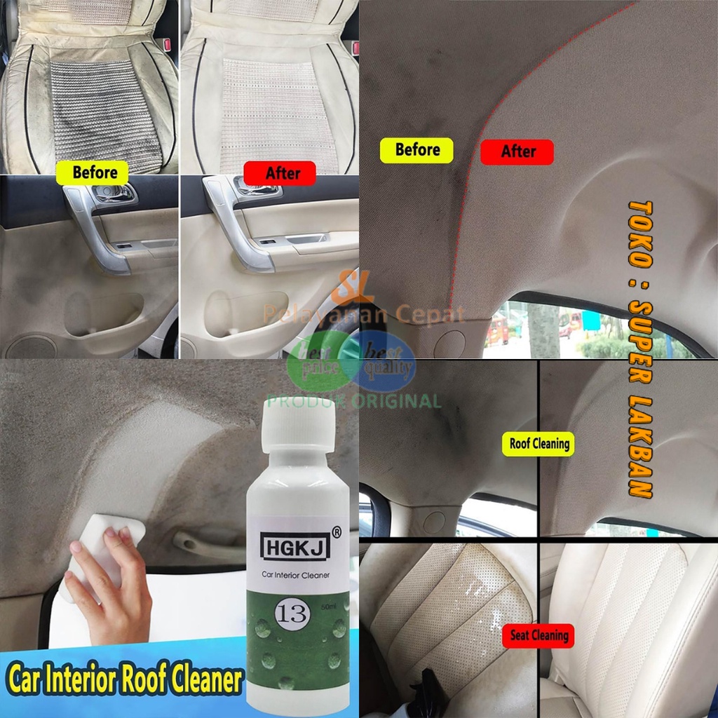 Cairan Pembersih Sofa Jok Kulit Plafon Mobil Liquid Car Interior Cleaner 20ml