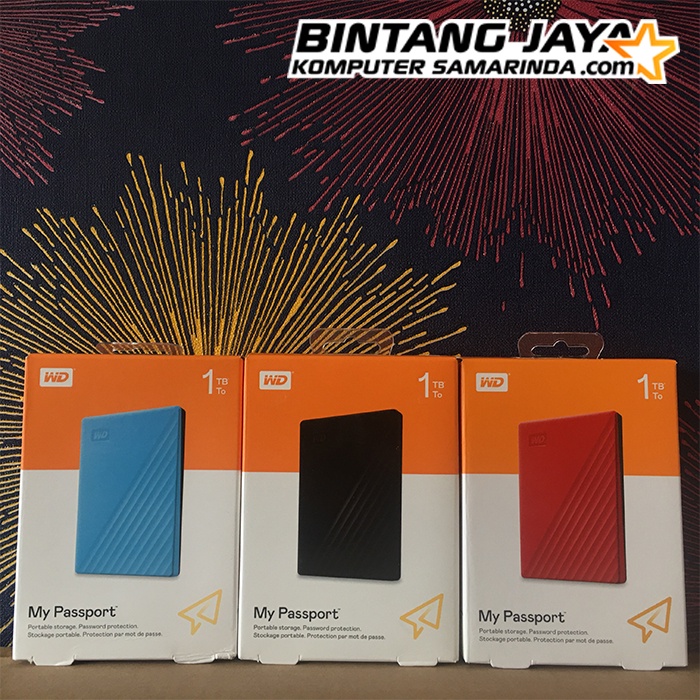 WD My Passport 1TB - External HDD Hardisk Portable 2.5" USB 3.0