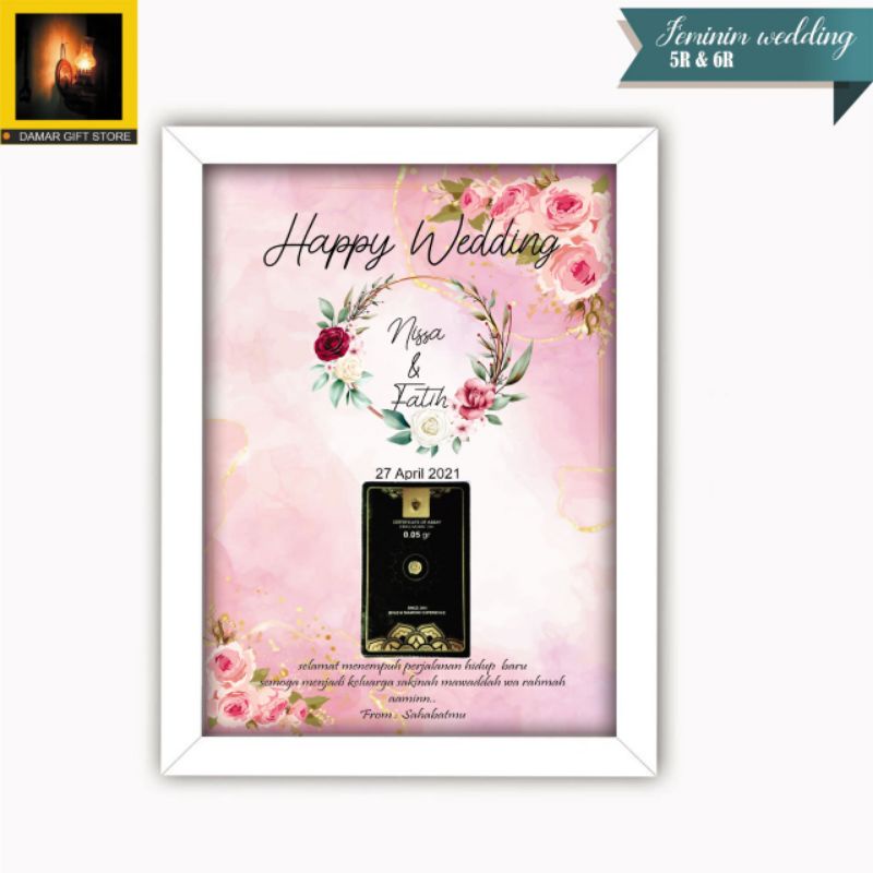 kado frame custom/ kado mini gold