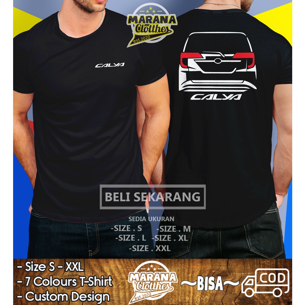 Kaos Mobil Toyota Calya Rear Baju Otomotif