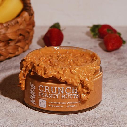 

[KODE DCNI0] NUDE Crunchy Peanut Butter 200g Original Keto Chunky Diet Friendly Gluten Free