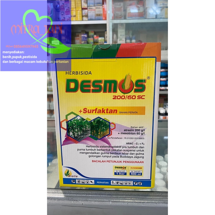 Paket Herbisida Khusus Jagung DESMOS 200/60 SC isi 1lt dari BIOTIS