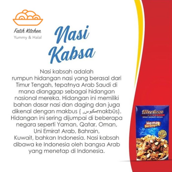 

ds001vv Nasi Kabsah Dari Merhan Spices - Mix Basmati Rice Fsfs201