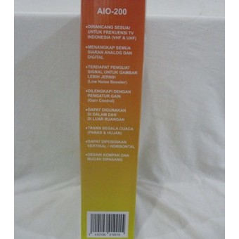 Antena TV Outdoor &amp; Indoor + Booster  Toyosaki AIO 200***