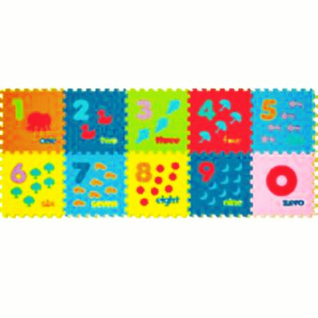 Karpet Evamat Puzzle Angka / Karpet Belajar mengenal Angka / Karpet Belajar menghitung berhitung