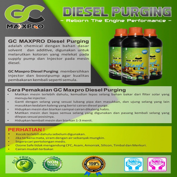 Diesel Purging Gc Maxpro 500 Ml Ciaran Pembersih Nozzle Injector