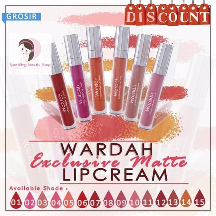 Flash Deal Wardah Exclusive Matte Lip Cream Kecantikan - Aksesoris & Alat Make Up - Set Make Up