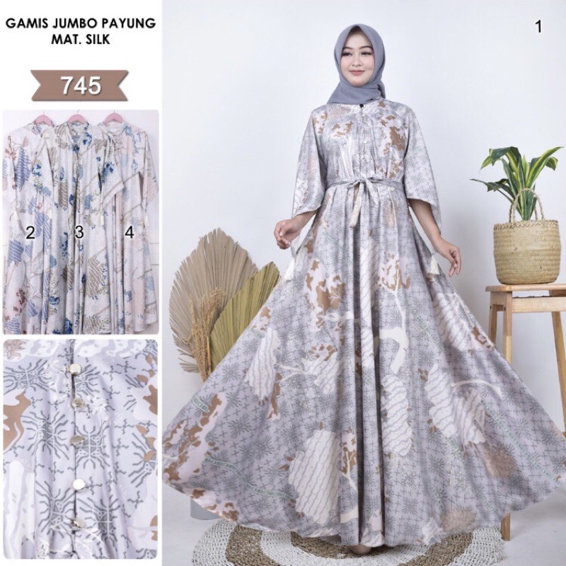 GAMIS MODEL TERBARU LUNA MAYA MOTIF SIMPLE BAHAN DIOR SILK MAXMARA DINGIN DAN LEMBUT