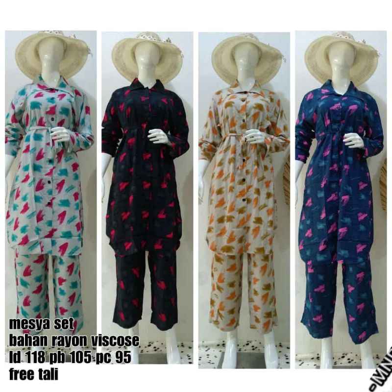 PAJAMAS DEWASA/PAJAMAS MOTIF/SETELAN DEWASA/SETELAN RAYON