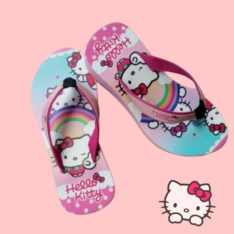 sendal wedges hello kitty