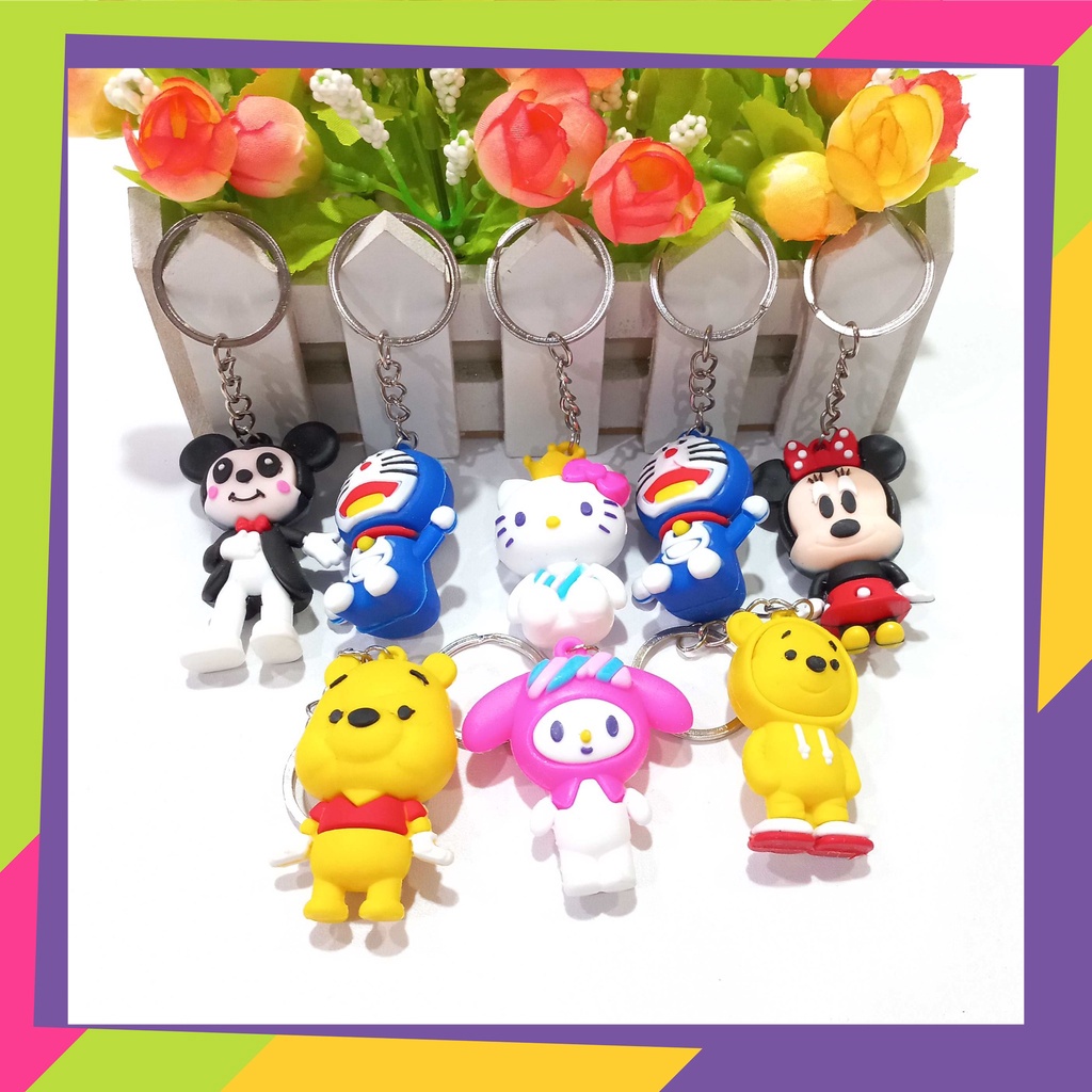 1752 / Grosir gantungan kunci isi 12pcs / Key chain karakter kartun