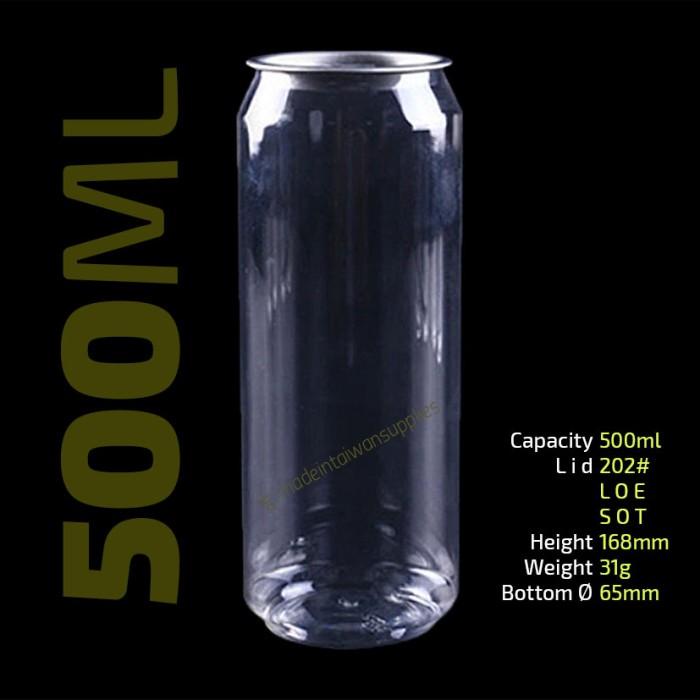 Botol | Plastic Can | Pet-Can | Pop Can - 500Ml 200Pcs