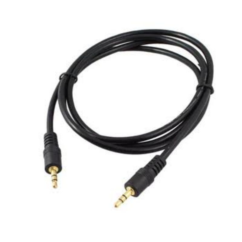 Kabel Jack Audio Aux 3.5mm Gold / Kabel Salon Speaker  Male To Male / Kabel Audio / Kabel Jack
