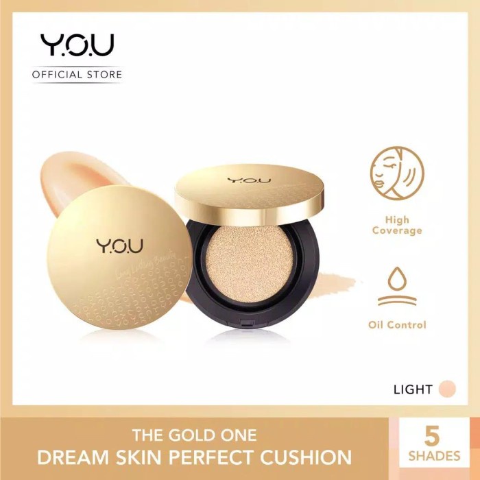 You The Gold One Dream Skin Perfect BB Cushion High Coverage - Light