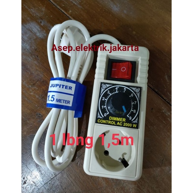 PENGATUR KECEPATAN STOP DIMMER 2000w AC DIMER GRINDA BOR KIPAS STOPKONTAK SPEED CONTROL TERMINAL