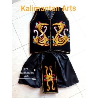  Baju  Adat  Dayak Kalimantan  Laki Laki Pria  Dewasa Shopee 