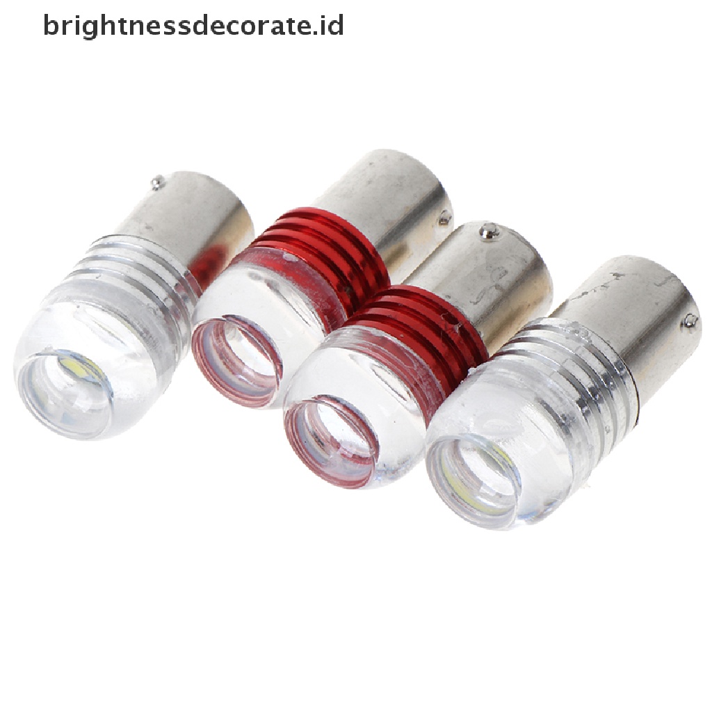 2pcs Lampu Led 3smd 1156 Warna Merah Putih Untuk Sein Mobil