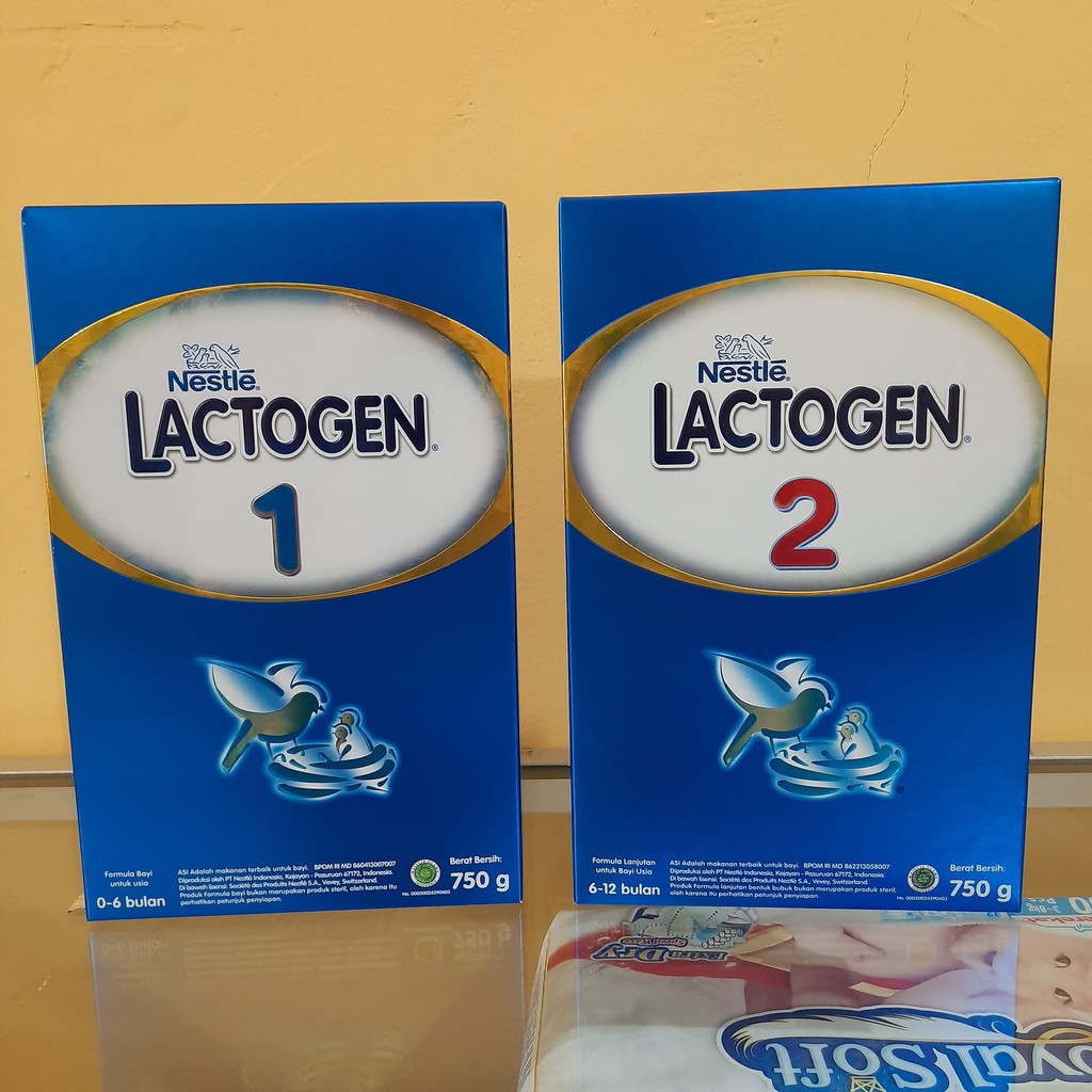 Lactogen 1 dan 2 kemasan 750 gram