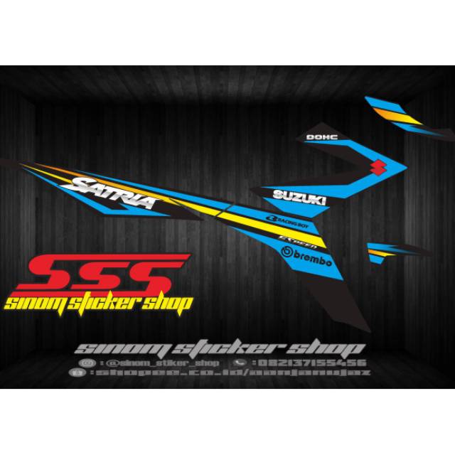 Custom Striping Variasi Satria Fu Fi