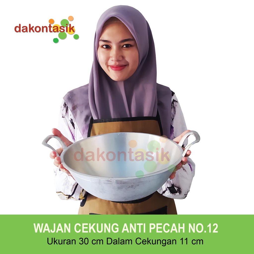 DAKONTASIK - WAJAN KUALI KATEL CEKUNG 1 SET ISI 5