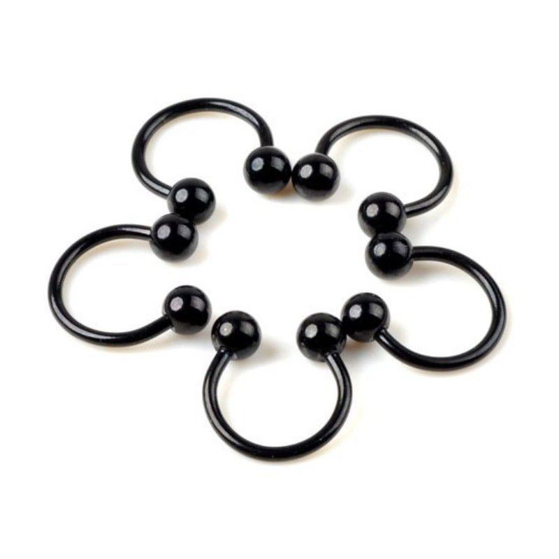 fake piercing black , anting piercing Anting hidung/bibit/telinga/anting septum