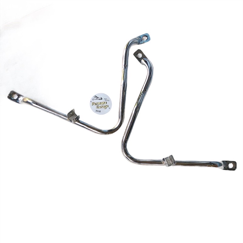 step L step belakang motif L honda c70 pispot supercup c700 c800 bahan chrome