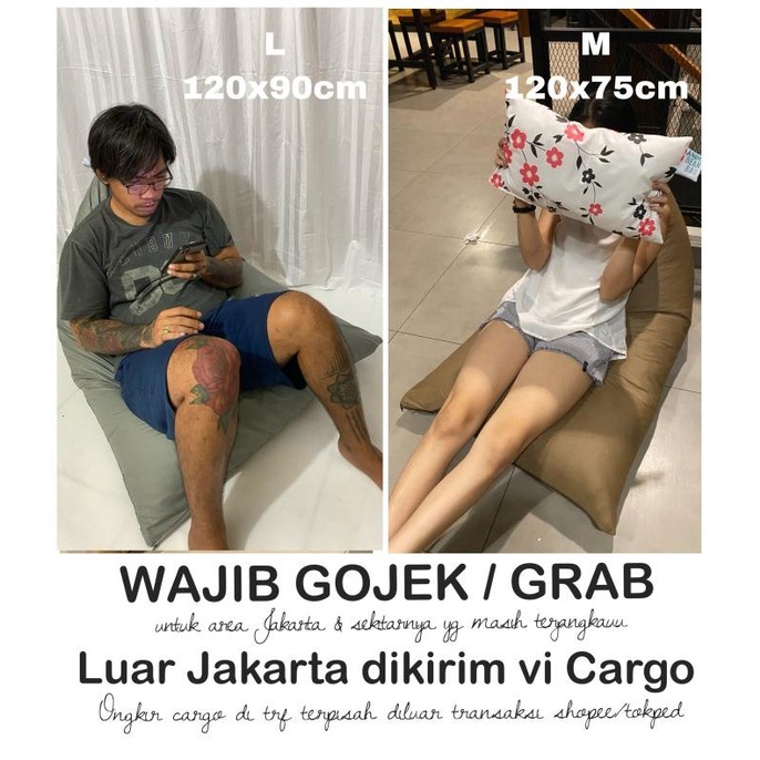 

BEANBAG MURAH EKONOMIS TRIANGLE M TERMASUK ISIAN STEROFOAM