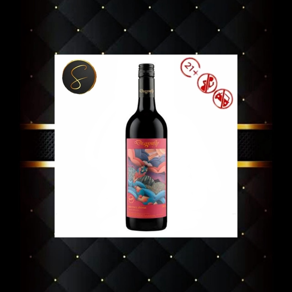 RED WINE DRAGONFLY CABERNET SHIRAZ 750ML