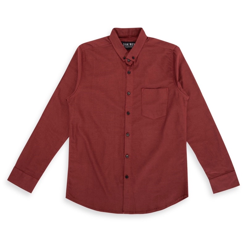 Kemeja Pria Maroon Merah