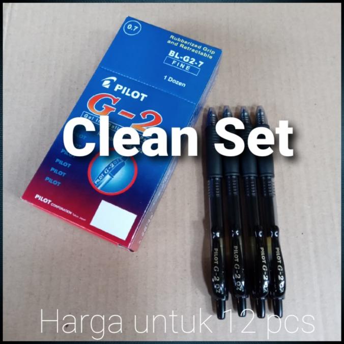 

pulpen gel pilot G-2 isi 12 pcs hitam