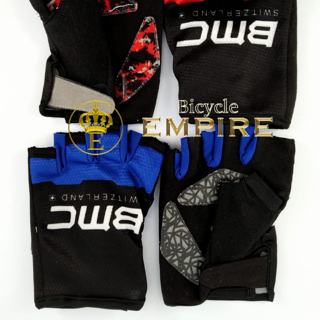 Sarung Tangan Half Finger BMC Sepeda MTB Road Bike
