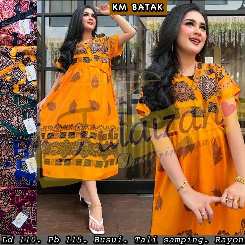 Fulaizah Kimono Dress Tali Samping Daster Nyaman Bumil Busui Friendly Kekinian