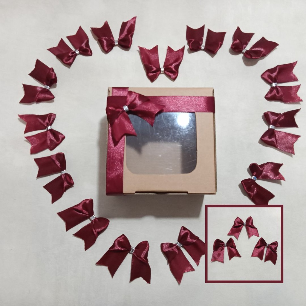 

Pita Satin | Pita Jadi | Satuan | Aksesoris Kardus / Hampers | Premium