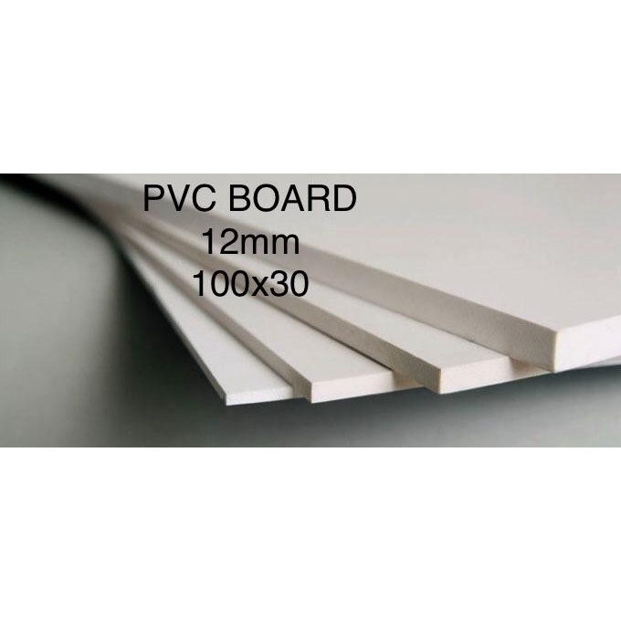 PVC Board/ PVC Foam Board 12mm Ukuran 100x30 cm, 30 x 100 cm