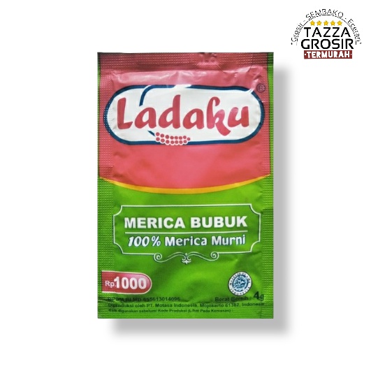 

LADAKU Merica Bubuk Renceng 1 Renteng 12 pcs x 3gr