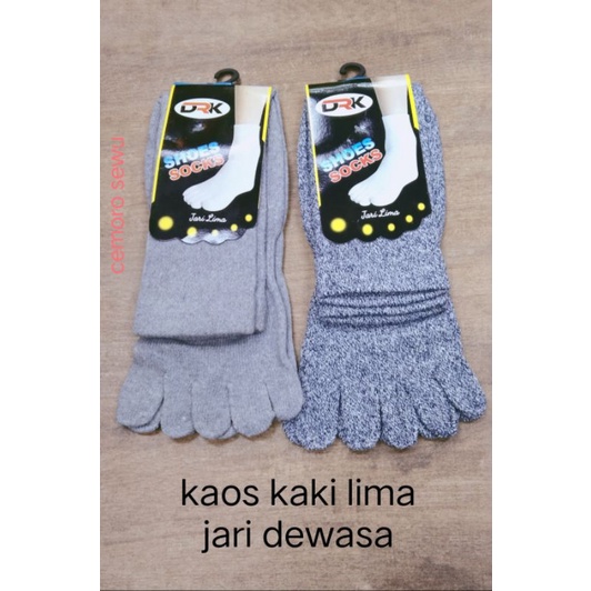 kaos kaki jari dewasa lima jari