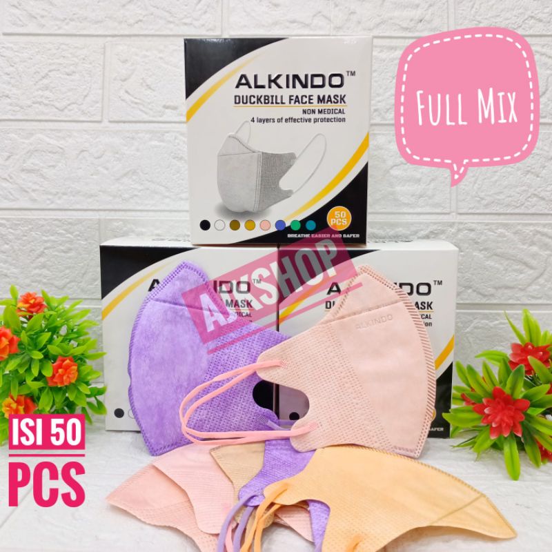 Duckbill Alkindo 3 ply isi 50 pcs/box