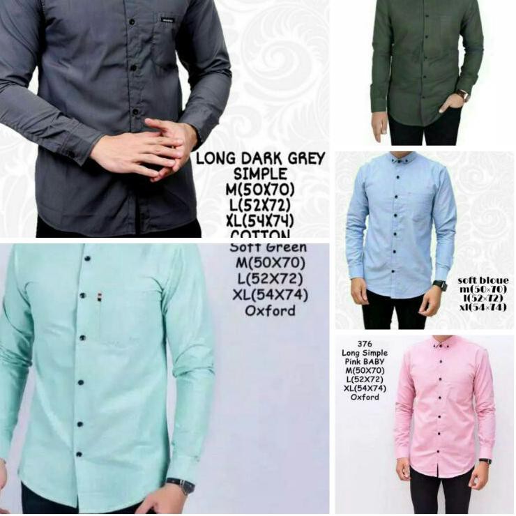 Lk0567 Bisa Cod Baju Kemeja Polos Terbaru Kemeja Lengan Panjang Pria Dewasa Trend 2021 Th Shopee Indonesia