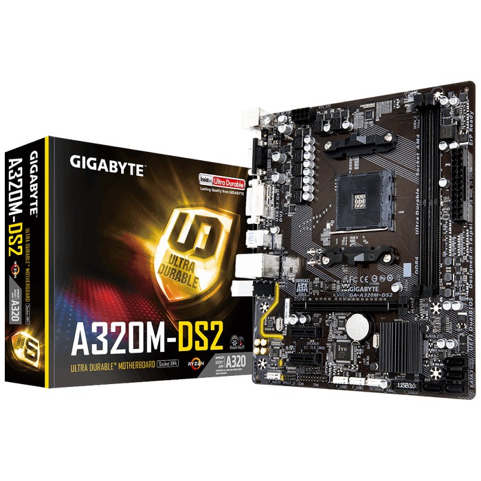 "GIGABYTE GA-A320M-DS2 socket AM4"
