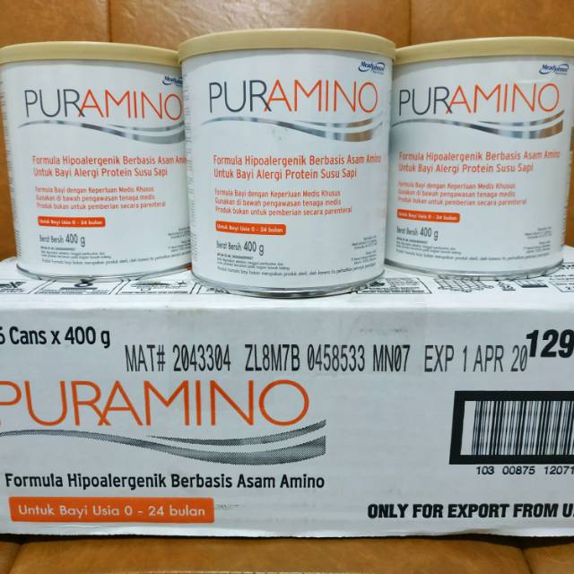 Puramino Hipoalergenik Mead Johnson 400 gr - Untuk Bayi Alergi Susu Sapi