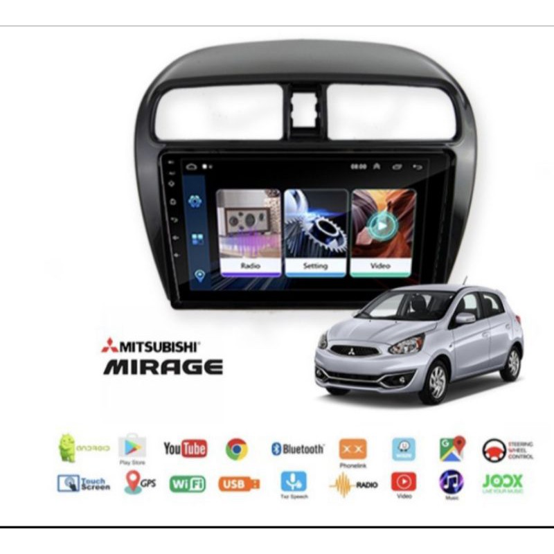 Head unit mitsubishi mirage Orca 9 inch Android