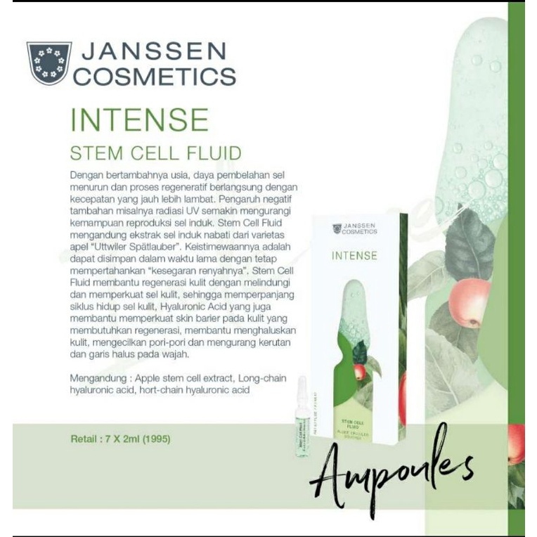 JANSSEN Cosmetics AMPOULES 2mlx7 COLLECTION