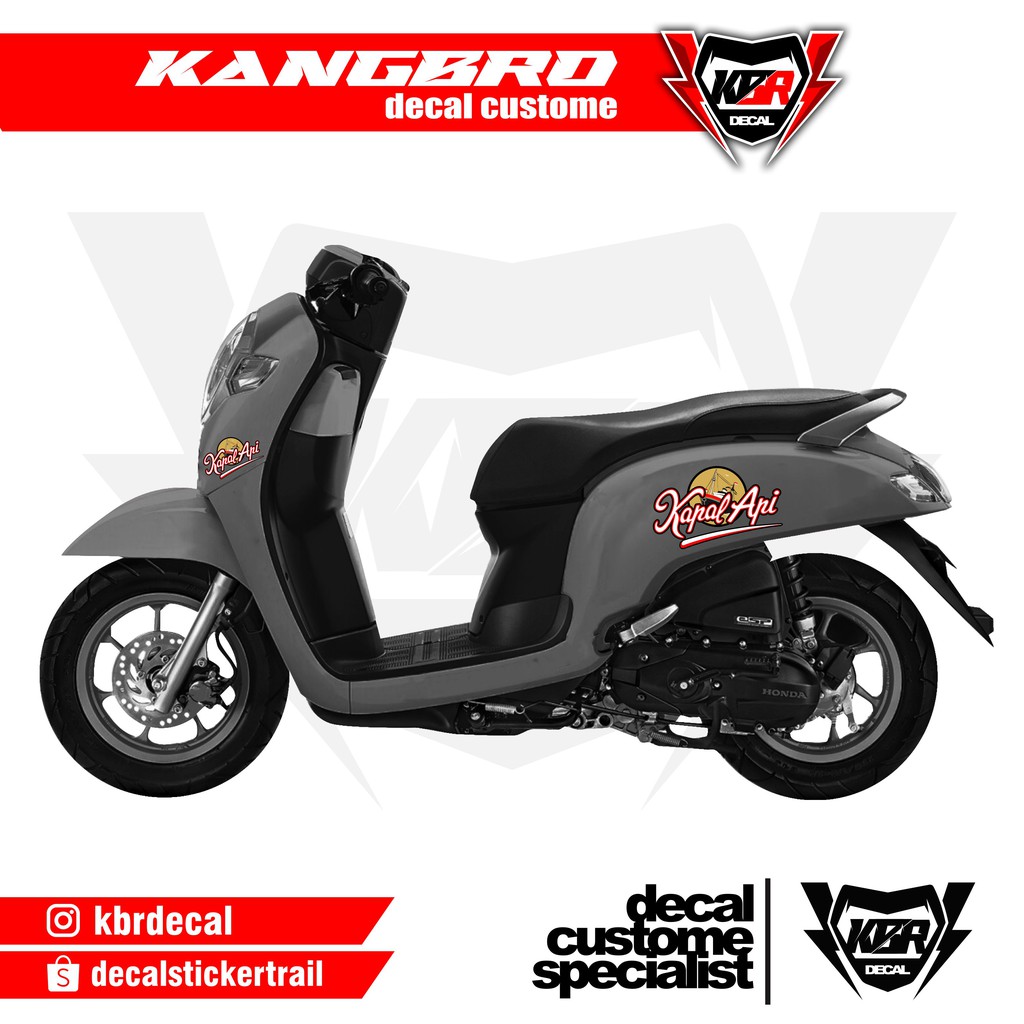 Stiker Scoopy Striping Scoopy Kapal Api