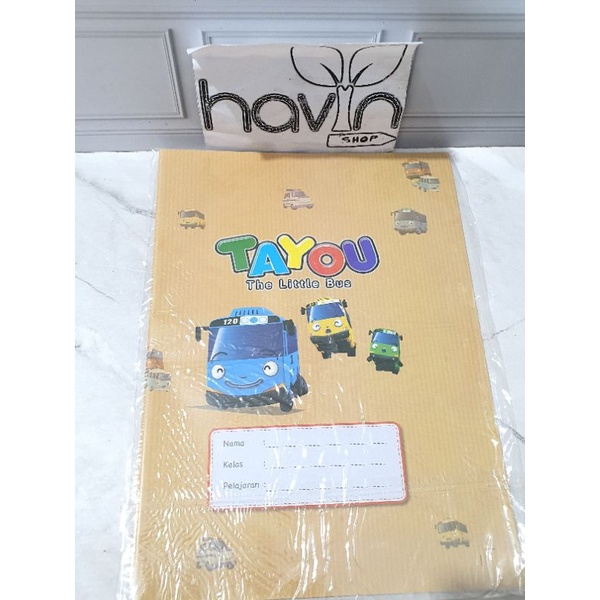 SAMPUL BUKU-Coklat TAYO kwarto