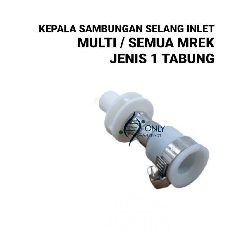 [BAYAR DITEMPAT]Kepala sambungan selang inlet mesin cuci 1 tabung Multi semua Merek