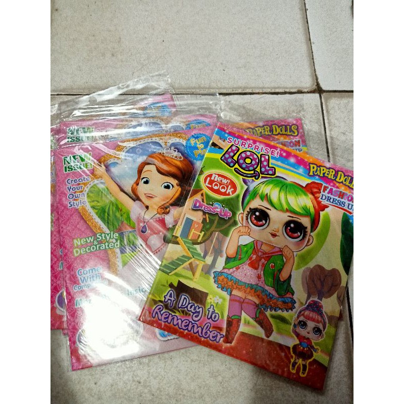 MAINAN BONGKAR PASANG / DRESS UP / PAPER DOLLS