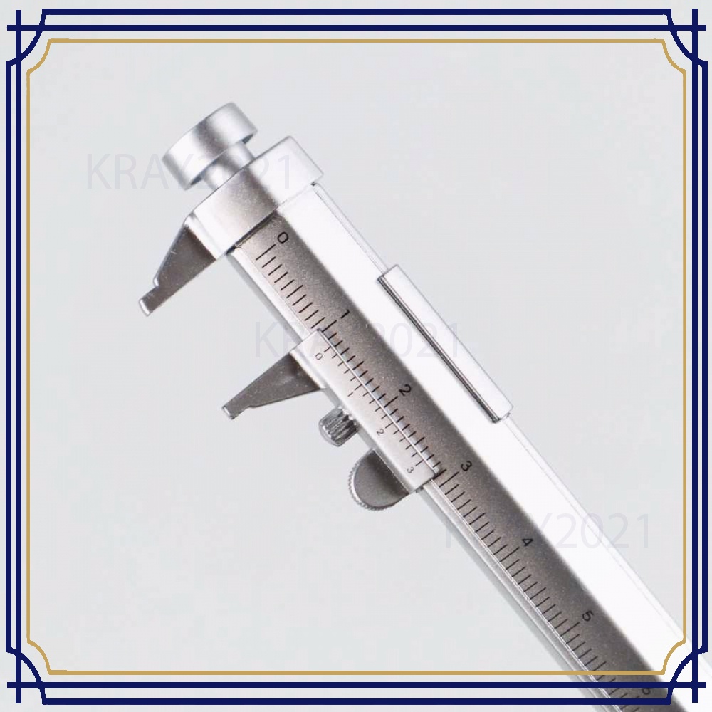 Taffware Pena Multifungsi Ballpoint Measuring Tool Scale Ruler - B100