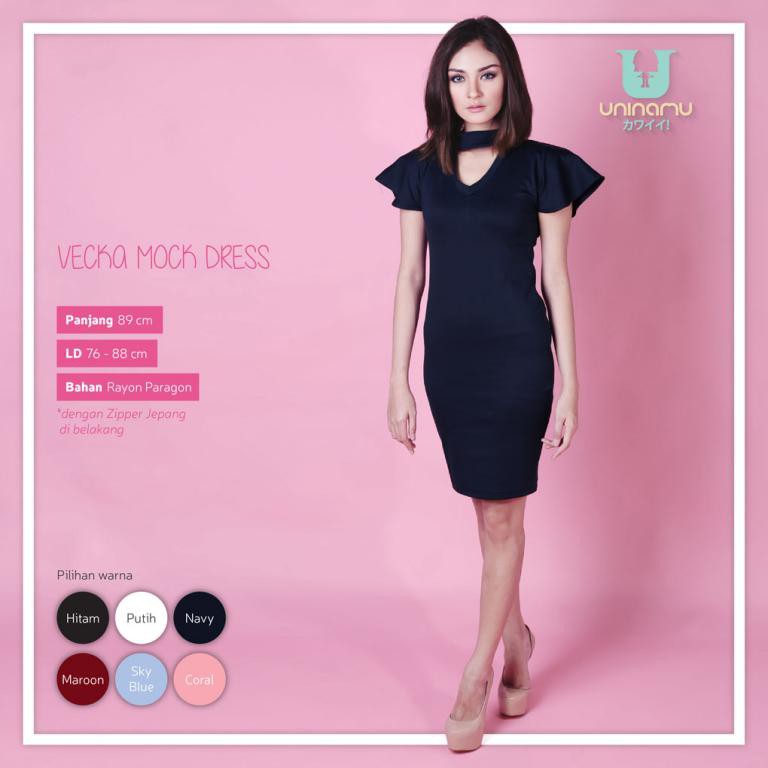 Dress Wanita - Vecka Mock Dress
