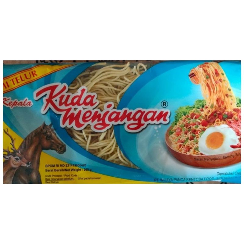 

mie telur kuda menjangan 200gr bulat