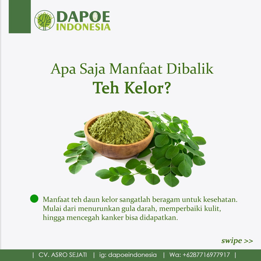 Teh kelor penurun berat badan/ diet